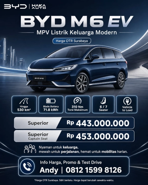  Banner BYD M6 EV 